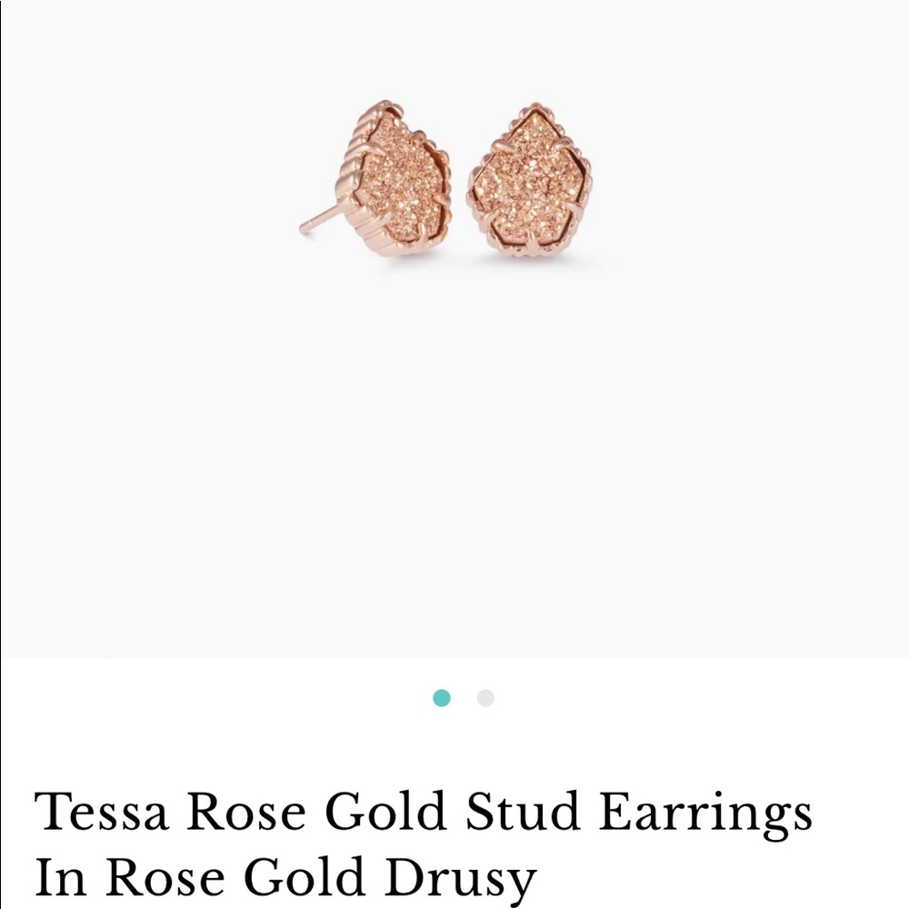 Kendra Scott Tessa Rose Gold Stud Earrings